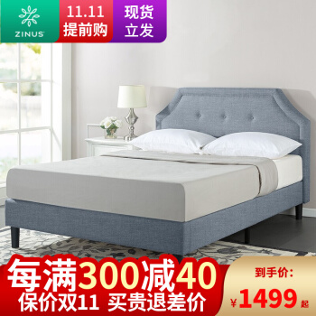 新美式全实木床1.8米主卧床双人床简约后现代轻奢家具新中式婚床